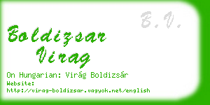 boldizsar virag business card