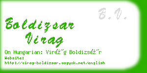 boldizsar virag business card